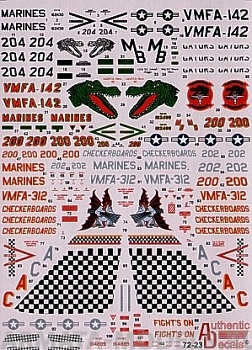 AD7223 Декаль на F-18 Hornet