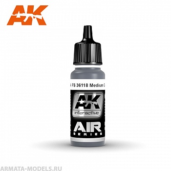 AK2144 Акриловая краска FS 36118 Medium Gunship Grey 17ml