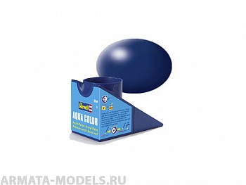 36350RE Аква-краска тёмно-синяя, шёлк