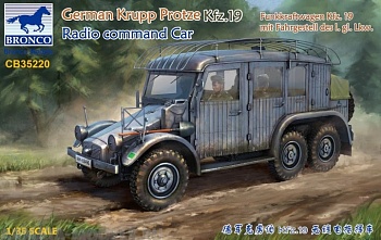 CB35220 Штабной автомобиль German Krupp Protze Kfz.19 Radio command Car (Bronco Models) 1/35
