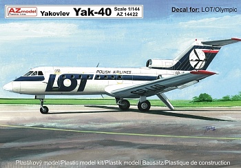AZ14422 Yakovlev Yak-40 'LOT, 'Olympic Airways'