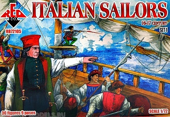 RB72105 Фигуры Italian Sailors  16-17 century. Set 1 