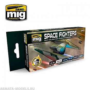 AMIG7131 Ammo Mig Набор акриловых красок  SPACE FIGHTERS SCI-FI COLORS