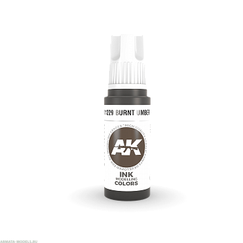 AK11229 Краска акриловая Burnt Umber INK 17 ml