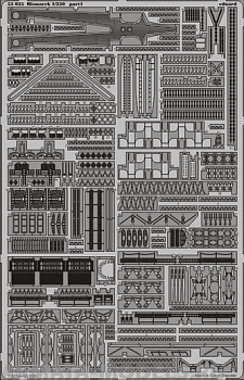 53035ED Комплект фототравления SUPERSET 1/350 Bismarck (REV)
