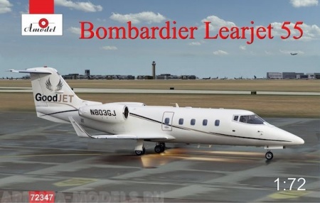 АМ72347 Самолет Bombardier Learjet 55 Amodel