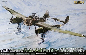 L4808 Самолет Focke-Wulf Fw189 A1 WWII mit Schneekufen