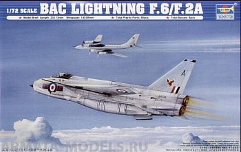 01654 Самолет  BAC Лайтнинг F.2A/F.6 (1:72)