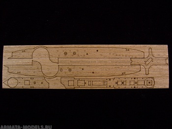 AW20012 Деревянная палуба для Imperial Chinese Navy 'TingYuen'