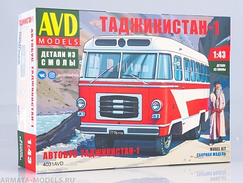 4031AVD Сборная модель Автобус Таджикистан-1
