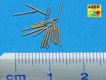 ABR-1:700-L-17  Дополнения для  Set of 16 pcs 105 mm SFLAK barrels SK C/33 used in LC/37 mount for German ships для  1/700