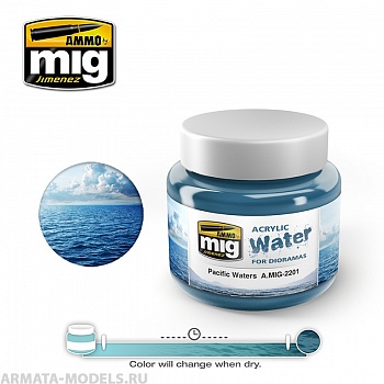 AMIG2201  Жидкость для имитации воды PACIFIC WATERS