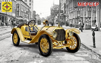 603202 Игрушка автомобили и мотоциклы Мерсер Рейсэбаут 1912 год