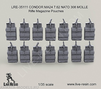 LRE35111 Тактические подсумки CONDOR MA24 7.62 NATO 308 MOLLE Rifle Magazine Pouches