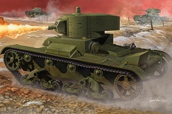 82498-1 Танк Soviet OT-130 Flame Thrower Tank+набор ходовой от комплект ЗИП