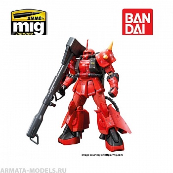 GUN0219594  BANDAI Сборная модель мобильного доспеха GUNDAM  RG 1/144 MS-06R-2 JOHNNY RIDDEN'S ZAKU?