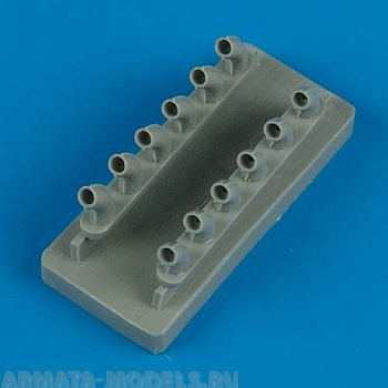 QB48317  P-40B Warhawk Exhaust kit fpr Trumpeter 1/48