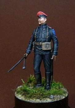 CHM-54087(M). Офицер Вооруженных Сил Юга России, 1919-20 гг. 54 мм. Материал – белый металл