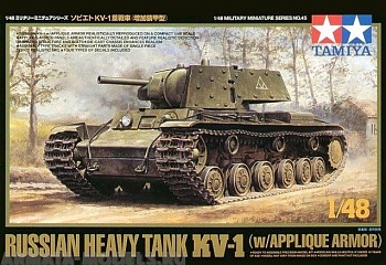 32545T Советский танк КВ-1 с накладной броней, 3 варианта декалей