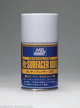 B-505  Краска-грунтовка в металлических баллончиках т.м. MR.HOBBY  Mr.SURFACER 1000 100мл