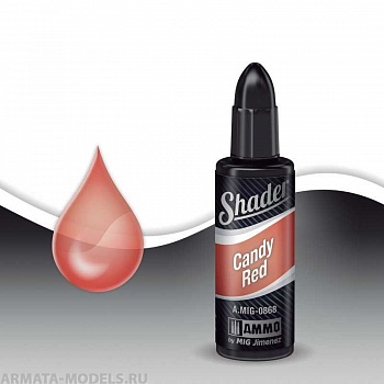 AMIG0868 Ammo Mig Акриловый шейдер  Карамельно-красный CANDY RED SHADER