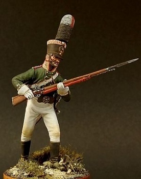 CHM-54095(M). Унтер-офицер гренадерских полков, Россия 1805 г. 54 мм. Материал – белый металл