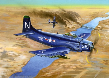 02252 Самолёт  A-1D AD-4 Skyraider 