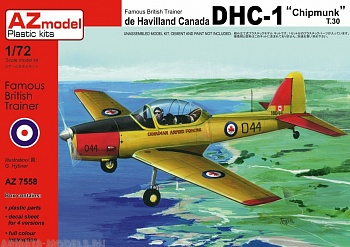 AZ7558 Сборная модель самолета DHC-1 Chipmunk T.30