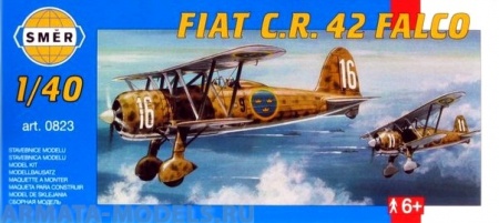 0823SM Самолёт  Fiat C.R.42 FALCO (1:48) Smer