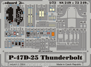 SS249 Фототравление P-47D-25 For TAMIYA Kit