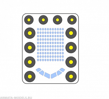 AM144104 Маска окрасочная для Airbus A-321 Звезда